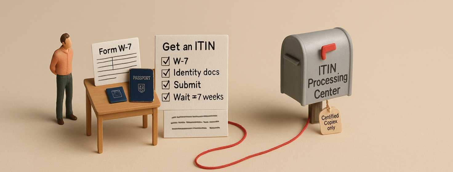 How to Apply for an ITIN Step by Step (A Guide to Form W-7, Form W-8ECI, and Tax Strategy)